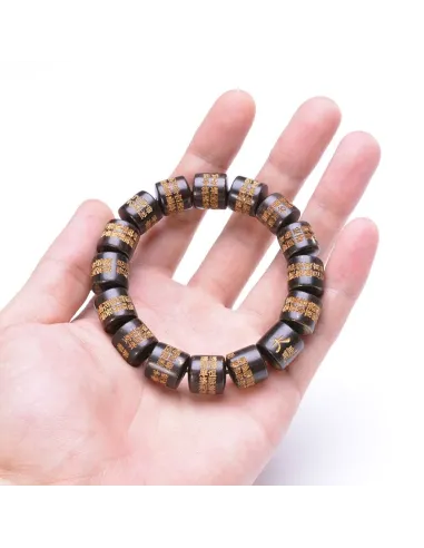 Bracelet prière en ébène naturel