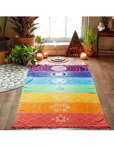 Tapis de méditation 7 chakras