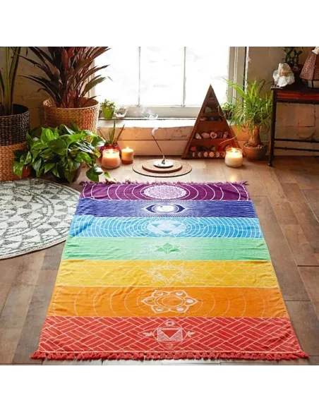 Tapis de méditation 7 chakras