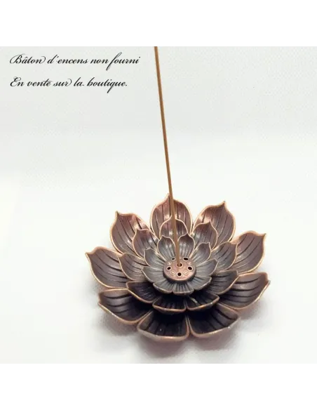 Brûleur d'encens traditionnel fleur de Lotus