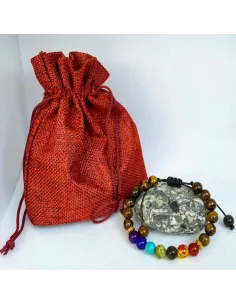 Bracelet aux 7 chakras artisanal - harmonie des centres énergétiques