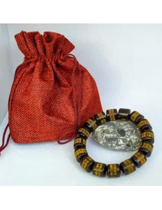 Bracelet prière en ébène naturel