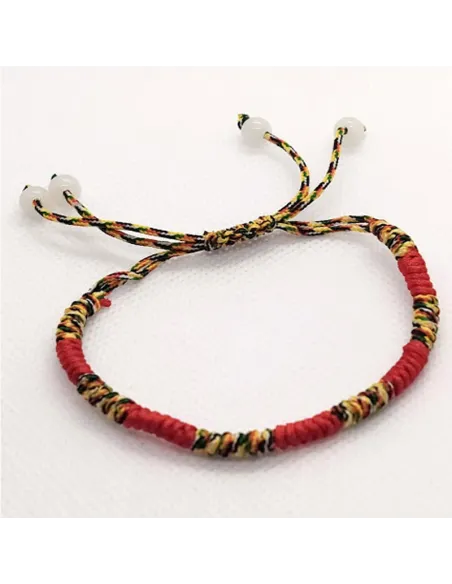 Bracelet Tibétain en corde, porte chance