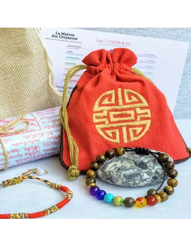 Pochette sacrée protection totale Bouddhiste