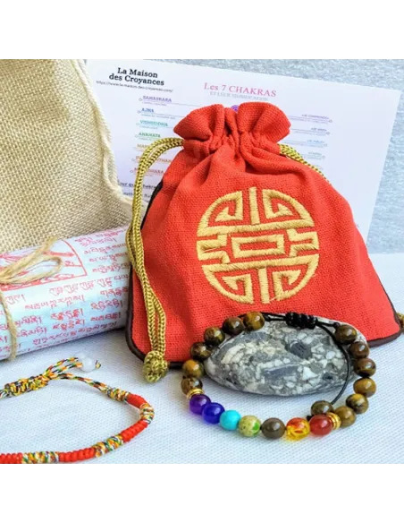 Pochette sacrée protection totale Bouddhiste